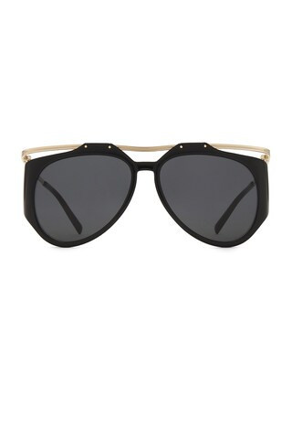 Saint Laurent SL M137 Amelia Sunglasses in Black | FWRD 