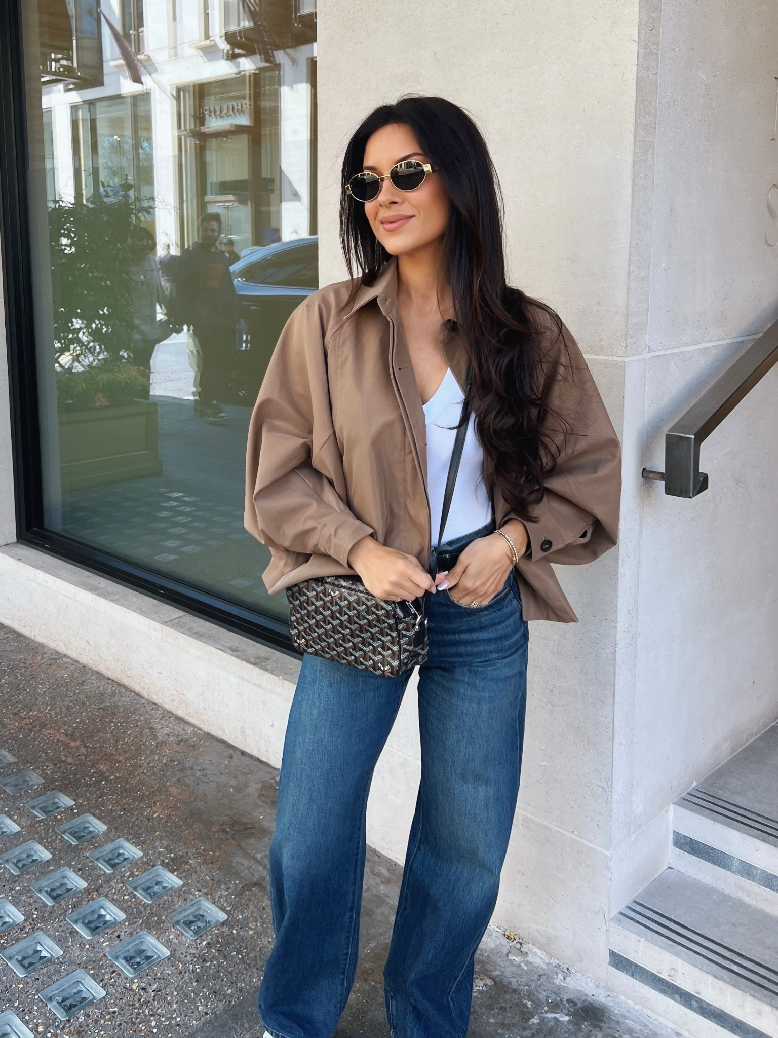 The most effortless pair of jeans that you’ll be seeing on repeat in my Europe snaps this week. They’re a slight barrel so a great gene if you’re wanting to try it without committing to the full barrel vibe. And they’re a great price point too. I am wearing a size 24.

#LTKTravel #LTKOver40 #LTKStyleTip