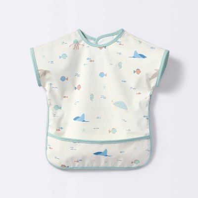 Short Sleeve Bib - Sea Creatures - Cloud Island™ | Target