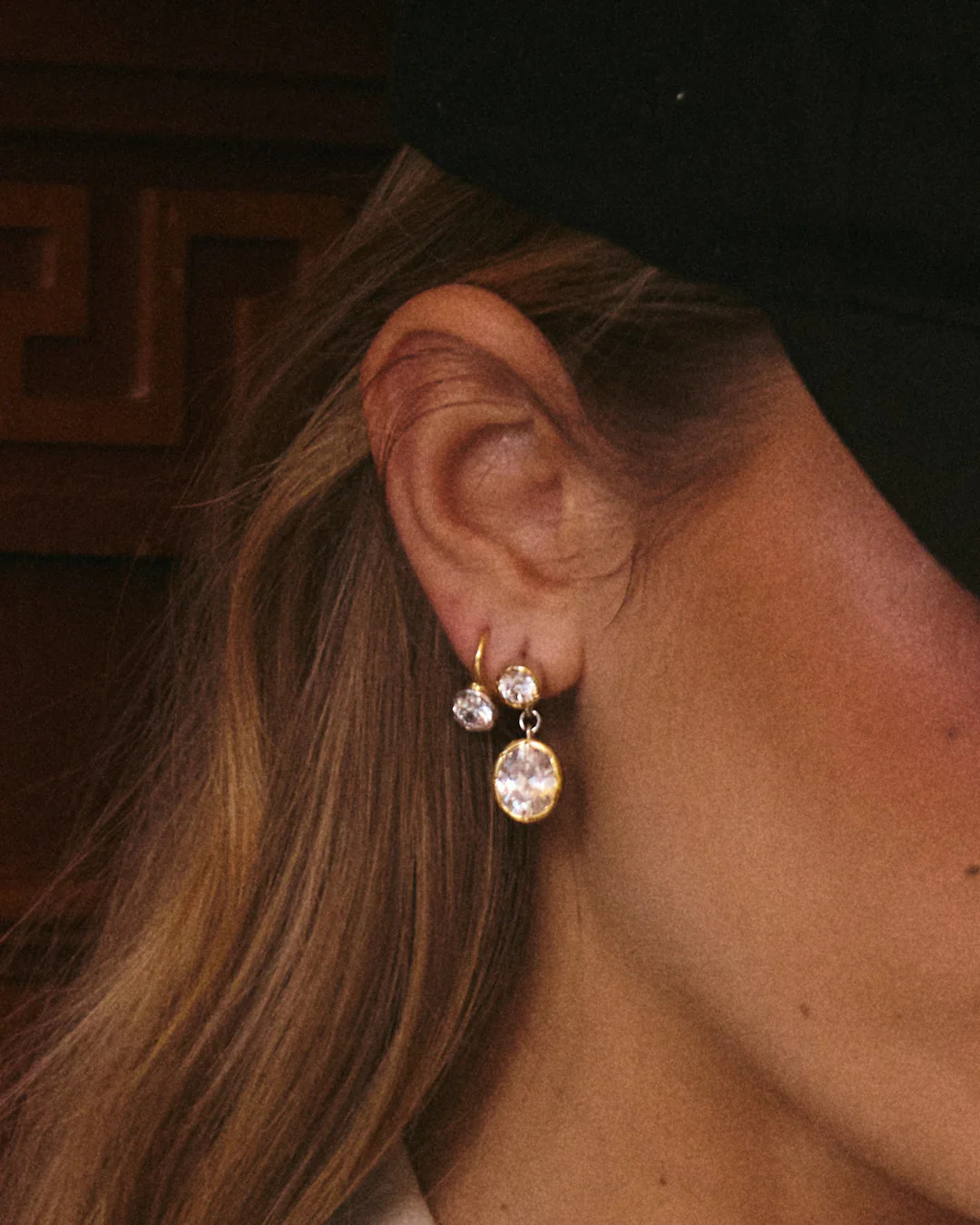 The Marais Drop Studs-Gold (Ships Late April) | Luv Aj Inc.