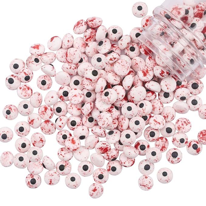 LEBERY 3Oz Candy Eyeballs Red Bloody Candy Eyes, Halloween Sprinkles Edible Eyes Candy Eyes for D... | Amazon (US)