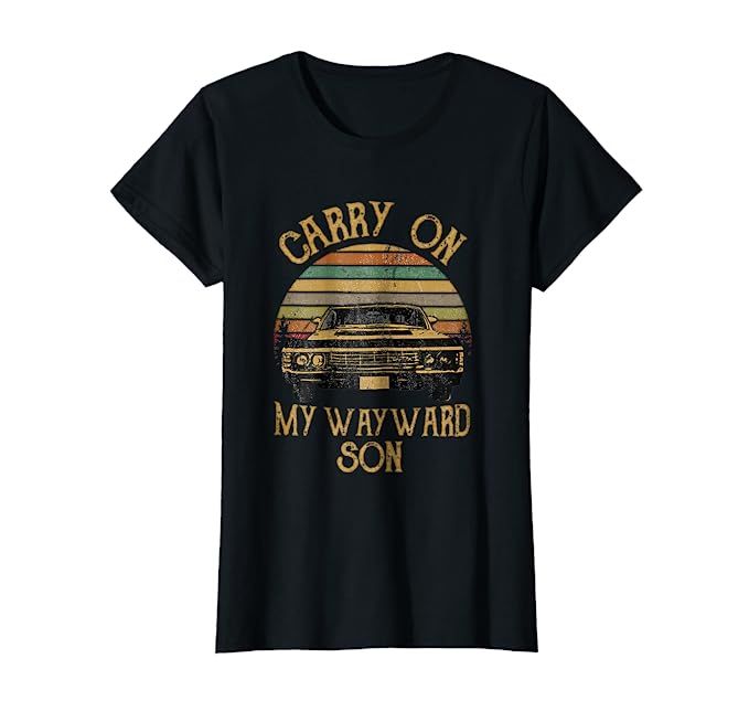 Carry on my Wayward Son TShirt - Vintage Tee Shirt Gift | Amazon (US)