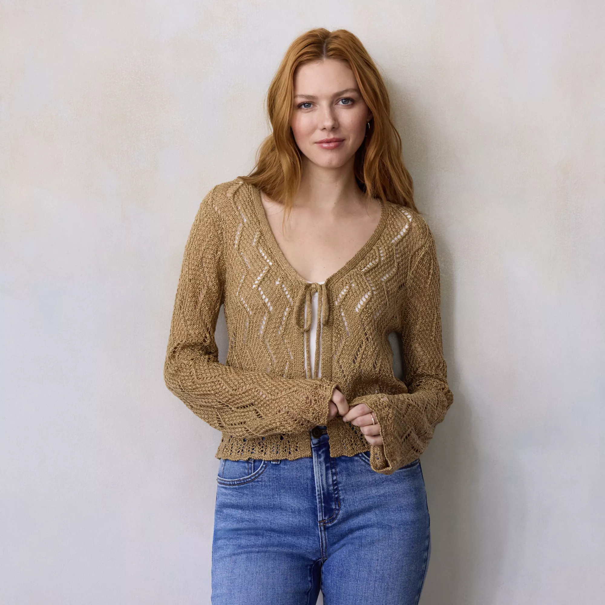 Women's LC Lauren Conrad Scallop Hem Sweater | Kohl's