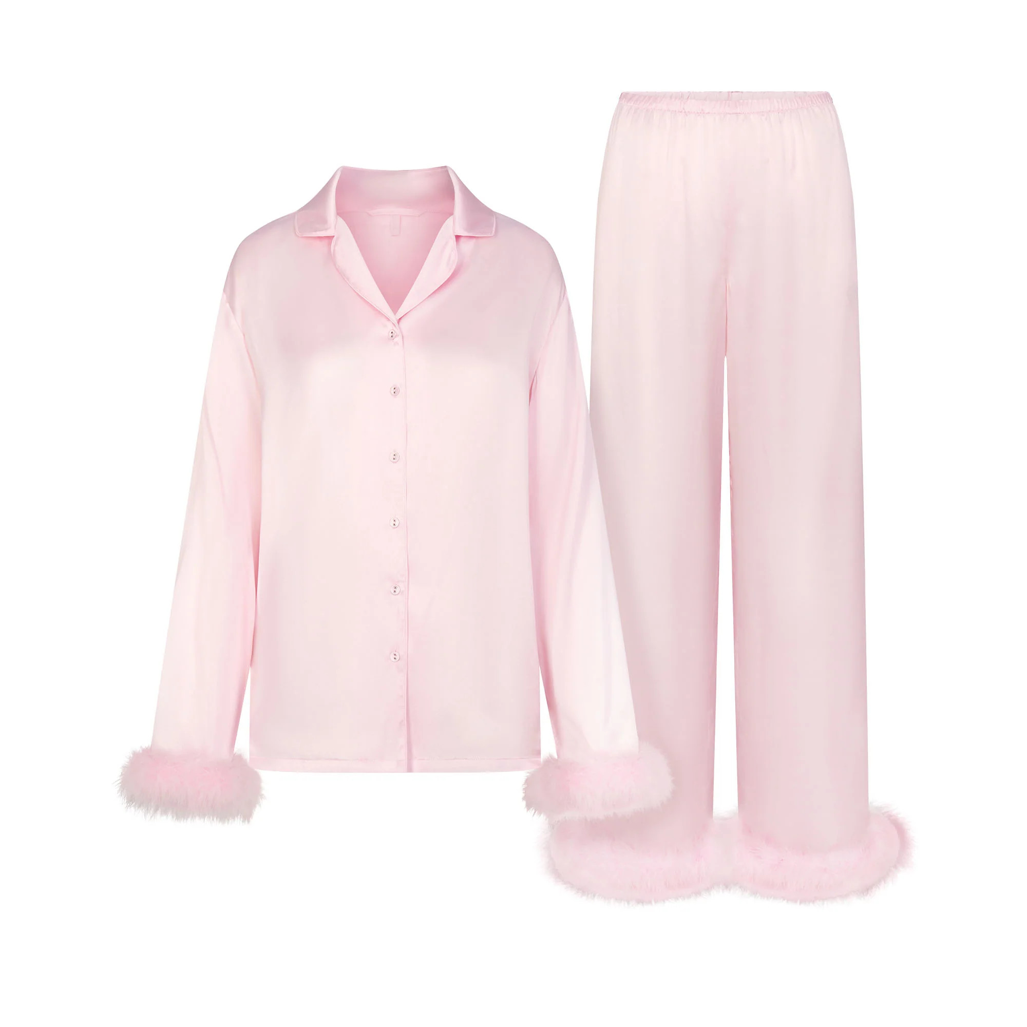 FEATHER TRIM LONG SET | SKIMS (US)