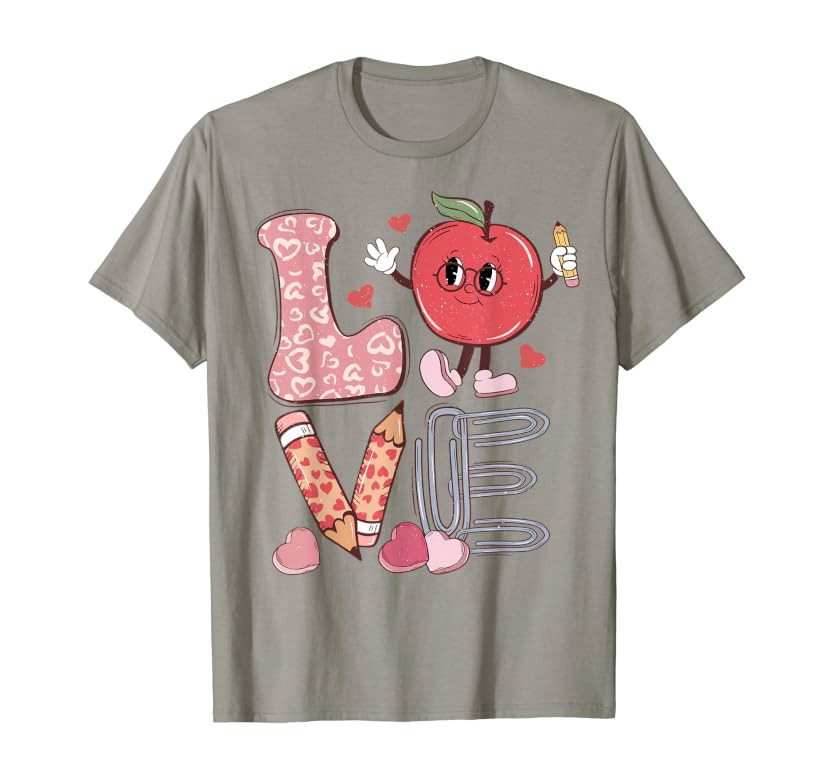 Teacher Love Retro Groovy Teachers Day T-Shirt | Amazon (US)