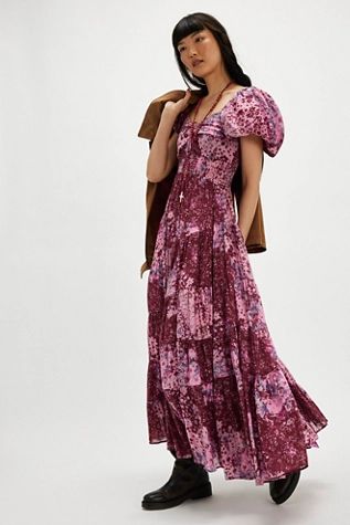 Sundrenched Short-Sleeve Maxi Dress | Free People (Global - UK&FR Excluded)