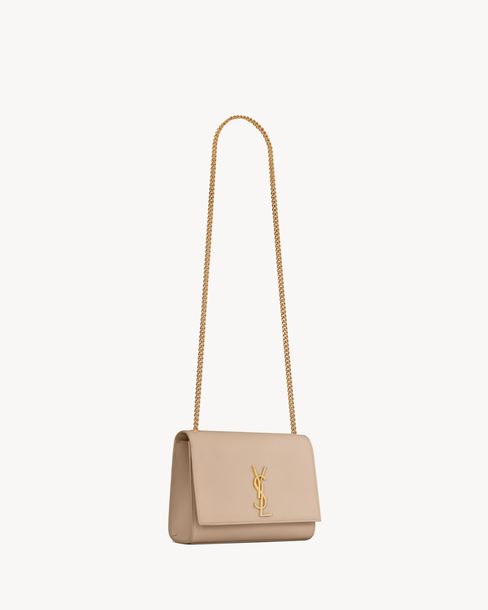 shoulder bag made with metal-free tanned leather, decorated with metal YSL signature, featuring a... | Saint Laurent Inc. (Global)