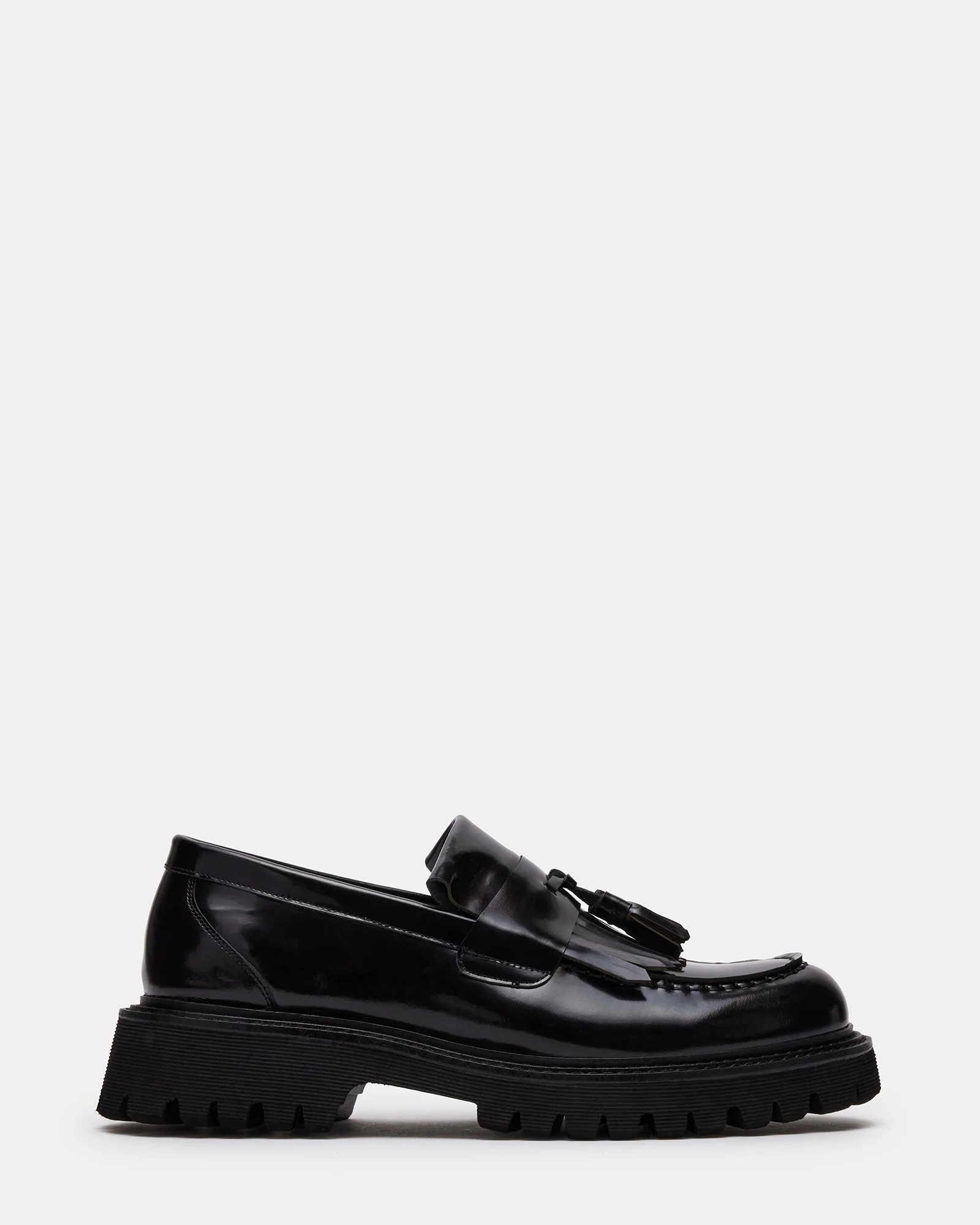 ZEV Black Box Lug Sole Dress Loafer | Men's Loafers | Steve Madden (US)