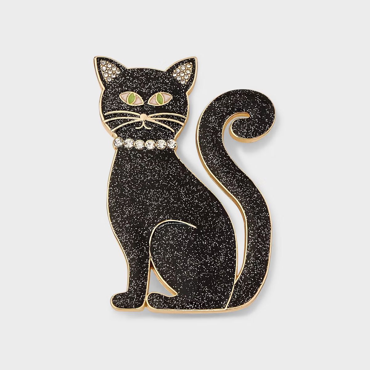 SUGARFIX by BaubleBar Feline Eerie Brooch - Black | Target