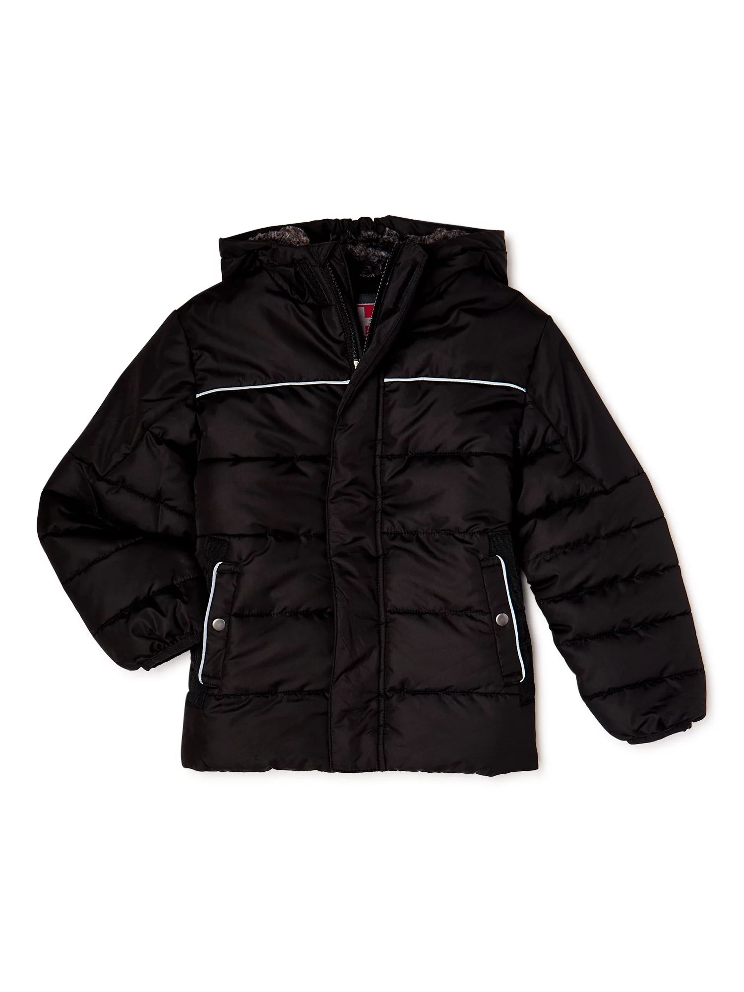 Swiss Tech Boys Winter Puffer Jacket with Hood, Sizes 4-18 | Walmart (US)