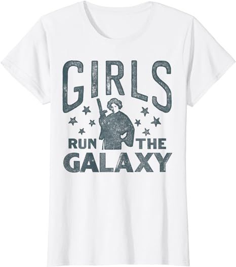 Star Wars Princess Leia Girls Run The Galaxy T-Shirt | Amazon (US)