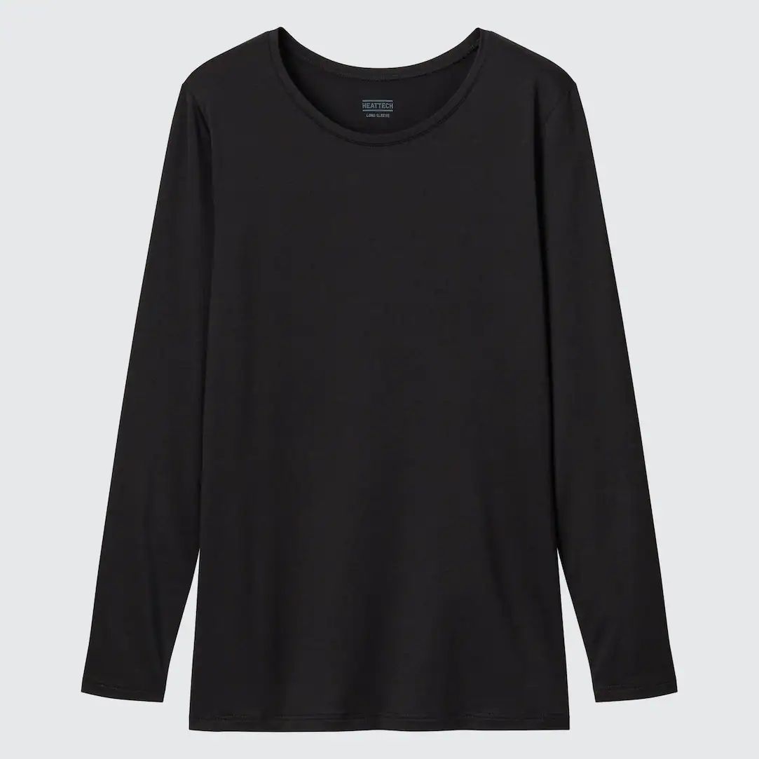 HEATTECH CREW NECK LONG SLEEVED THERMAL TOP | UNIQLO (UK)