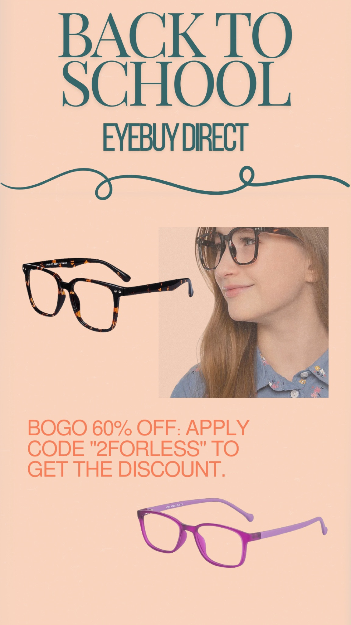 Got my girls new eye glasses after their vision checks on Monday— their prescriptions only changed slightly but it was time for some new specs. 

I picked these styles for my girls and they have a ton of discounts currently available when you order. 

I used code: 2forless and got 60% off the second pair and snagged $20 off my order!

#LTKFindsUnder50 #LTKBacktoSchool #LTKStyleTip