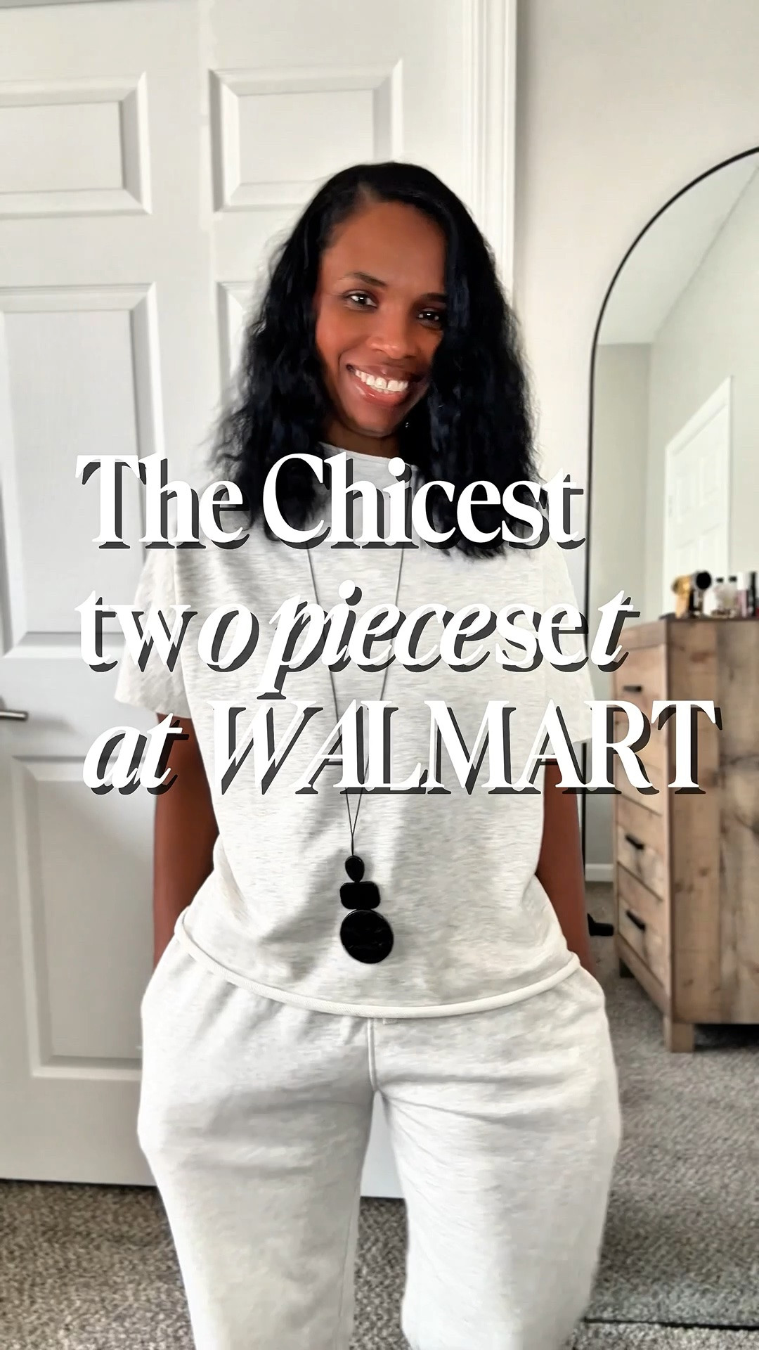 Walmart chic two piece loungewear set.

#LTKootd #LTKgrwm #LTKOver40