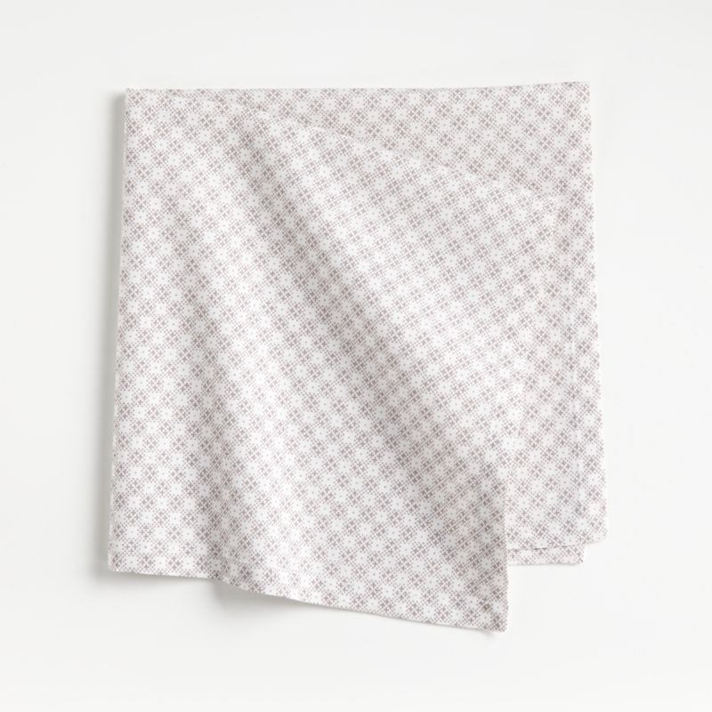 Whelen Grey Patterned Napkin | Crate and Barrel | Crate & Barrel