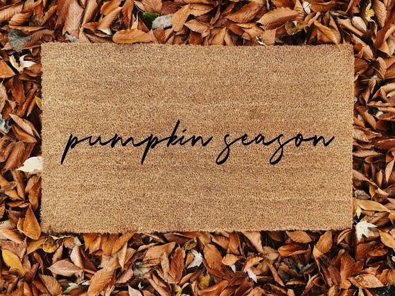 Pumpkin Season Doormat  Pumpkin Season  Halloween Season  - Etsy | Etsy (US)