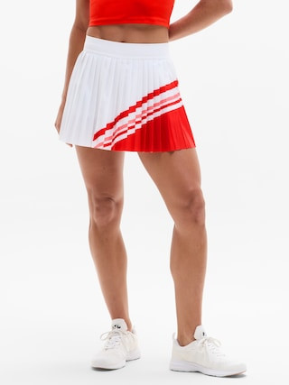 Match Point High Rise Pleated Colorblock 13" Skort | Athleta | Athleta