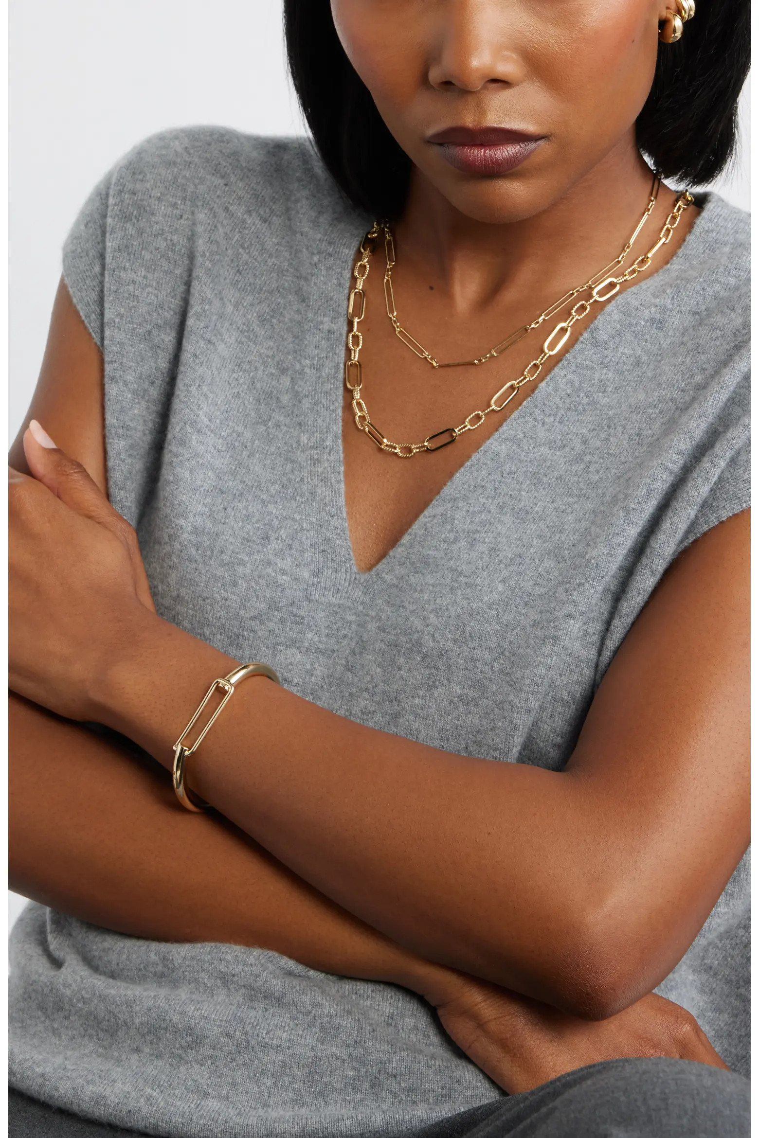 Demi Fine Long Paper Clip Necklace (Women) | Nordstrom | Nordstrom