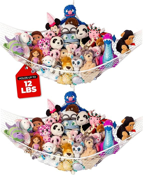 Lilly's Love Stuffed Animal Hammock | Corner Hanging Organizer, Toy Storage, Stuffed Animal Stora... | Amazon (US)
