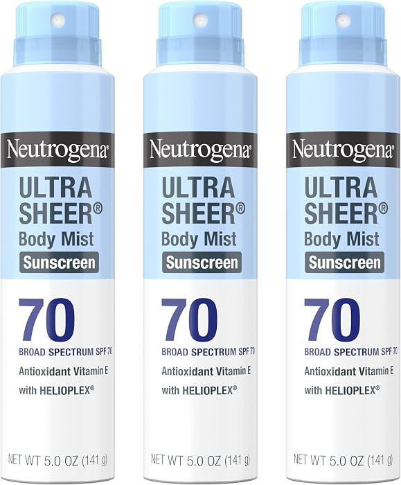Neutrogena Ultra Sheer Dry Touch Sunscreen Spray SPF 70 Broad Spectrum UVA UVB Protection Lightwe... | Amazon (US)