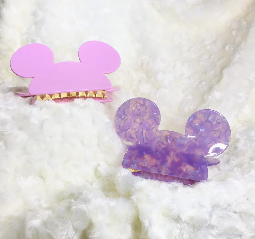 Mouse Ear Inspired Hair Clips - Etsy | Etsy (US)