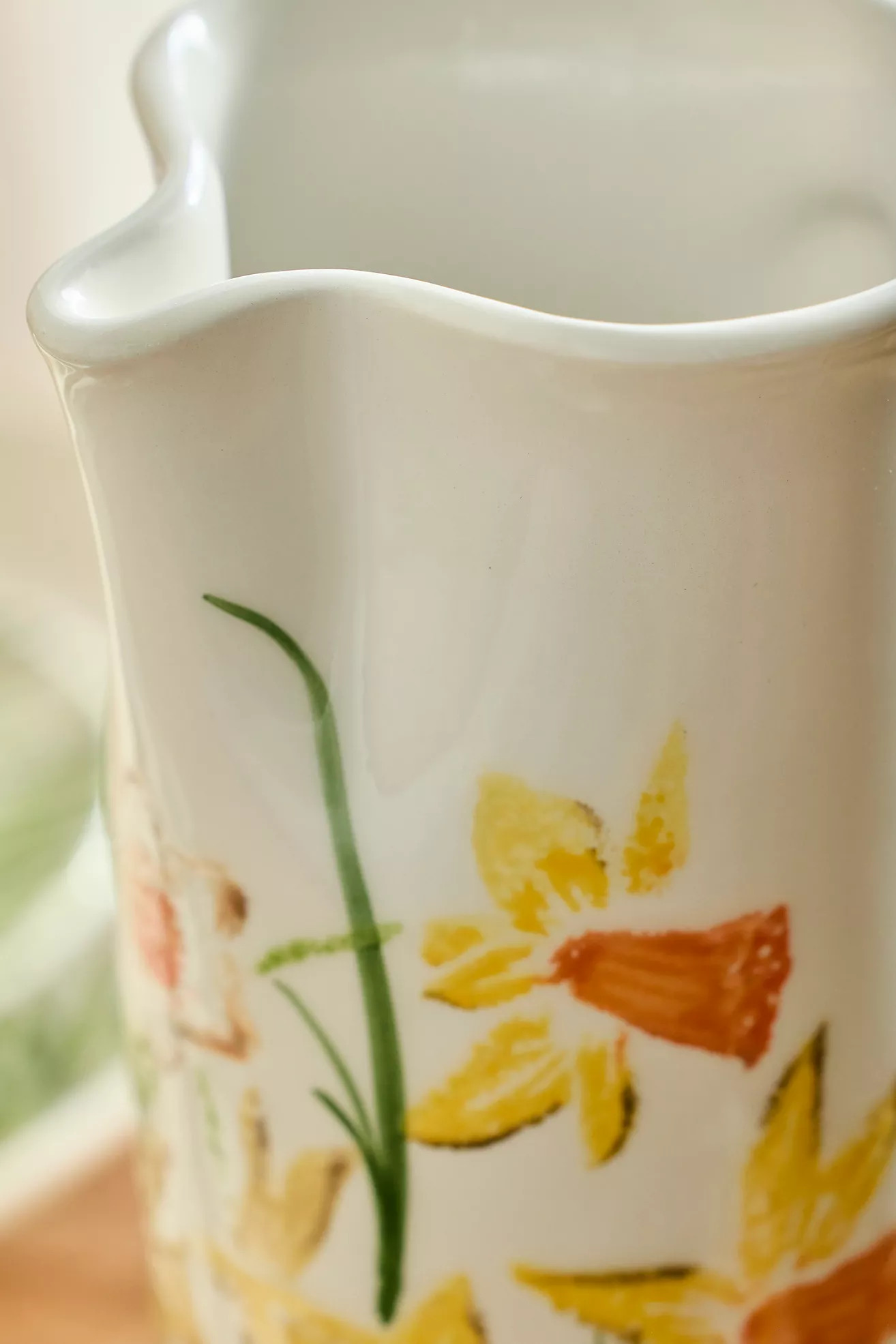 Daffodil Stoneware Pitcher | Anthropologie (US)