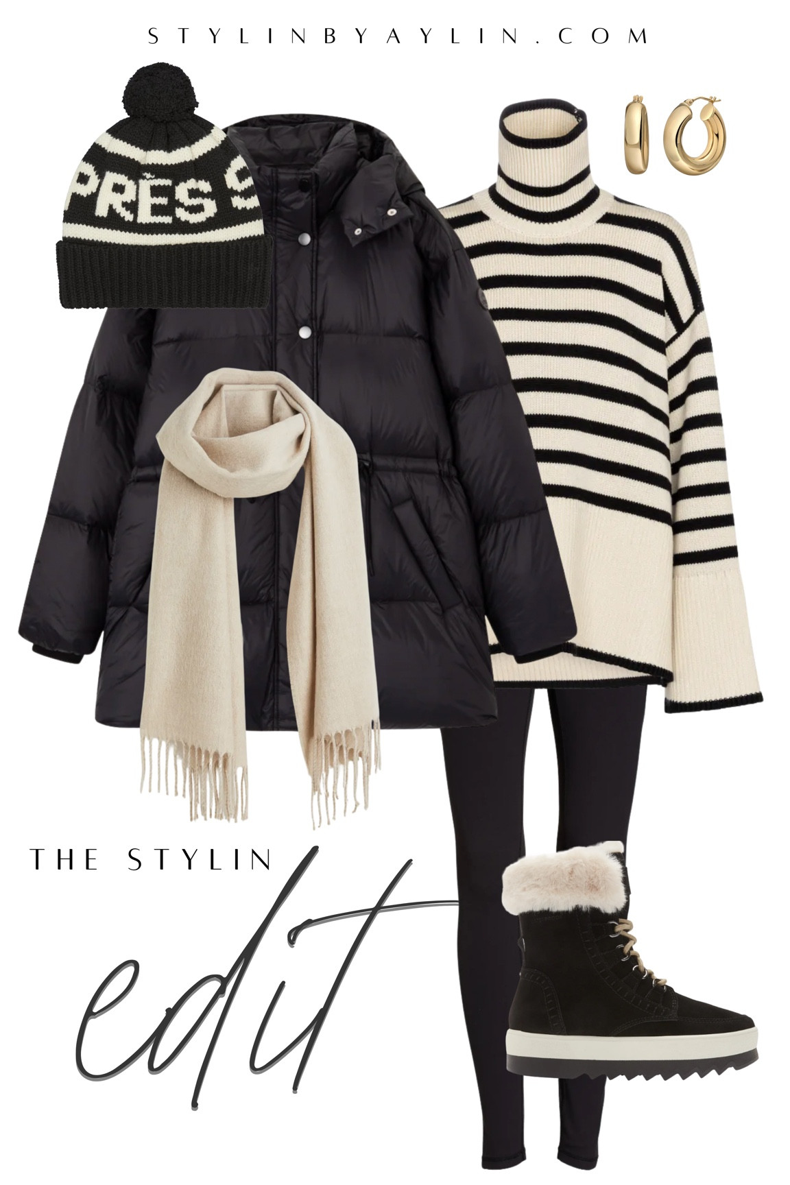 The Stylin Edit- Mountain resort style, cold weather outfit inspo, beanie, boots, StylinByAylin 

#LTKSeasonal #LTKunder100 #LTKstyletip