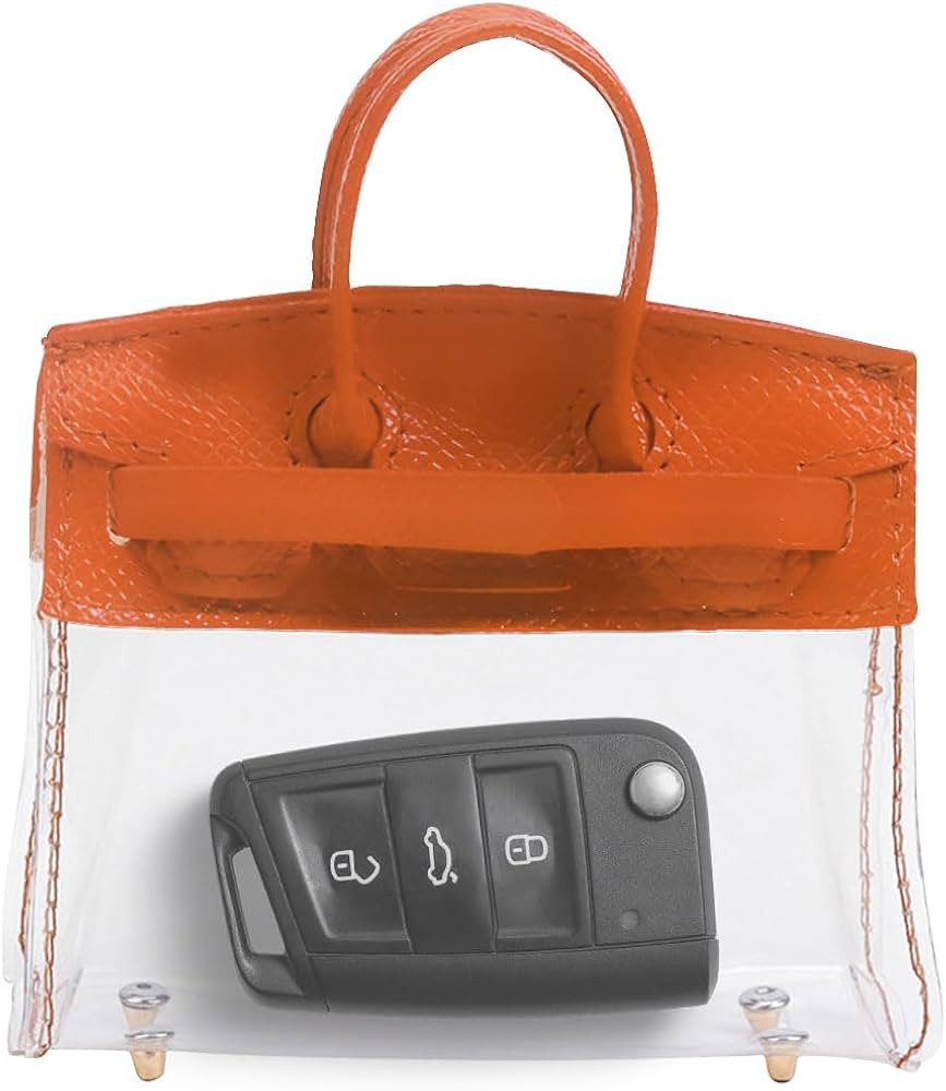 Mini Creative Car Key Case, Small Transparent Handbag Keys Holder, Keychain Bag Car Key Fob Case ... | Amazon (US)