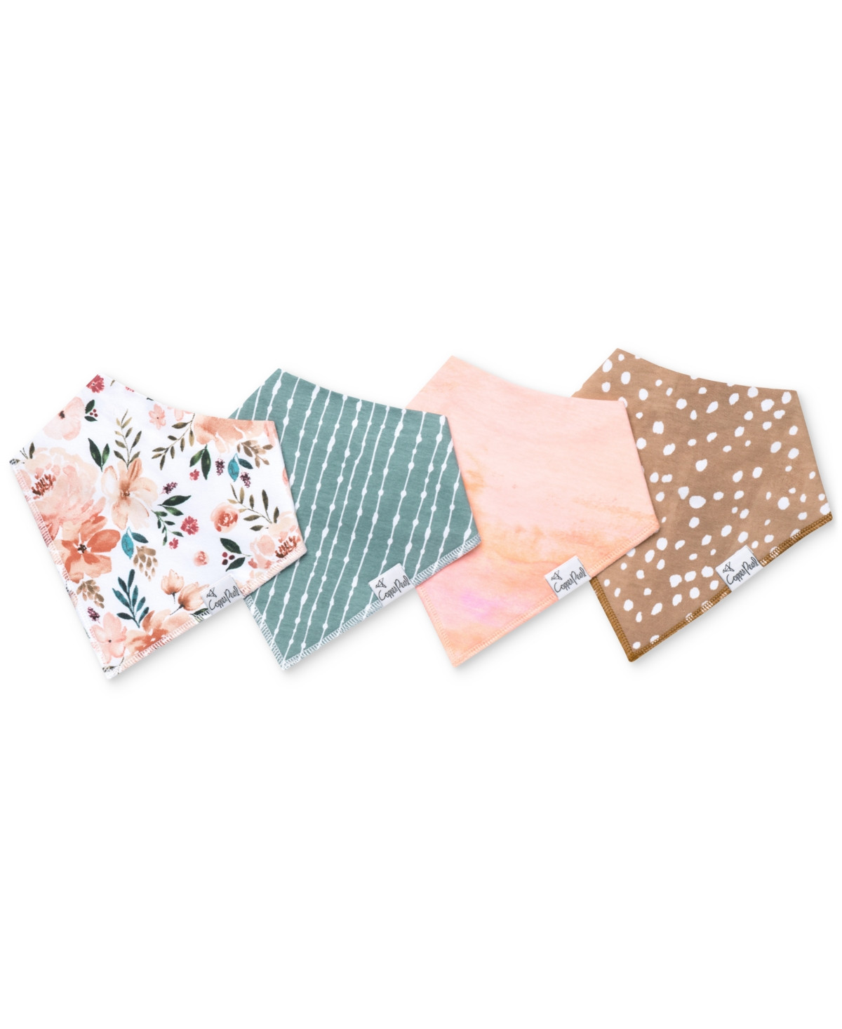Copper Pearl Baby Bandana Bib Set, Pack of 4 - Autumn | Macy's