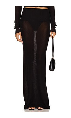 Lovers and Friends x Emma Rose Nataly Maxi Skirt in Black from Revolve.com | Revolve Clothing (Global)