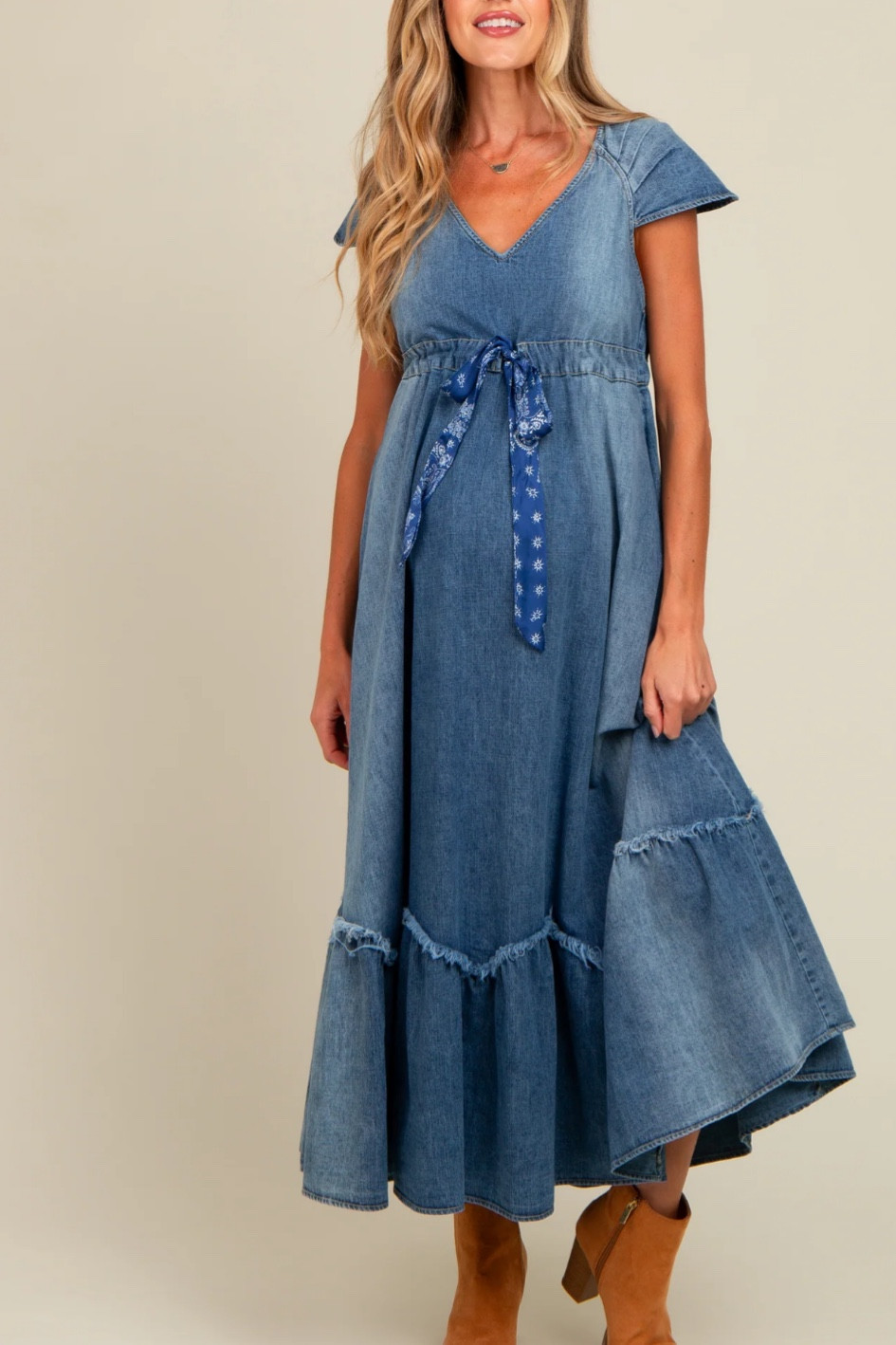Cute denim maternity dress!

#LTKStyleTip #LTKBump #LTKFindsUnder50