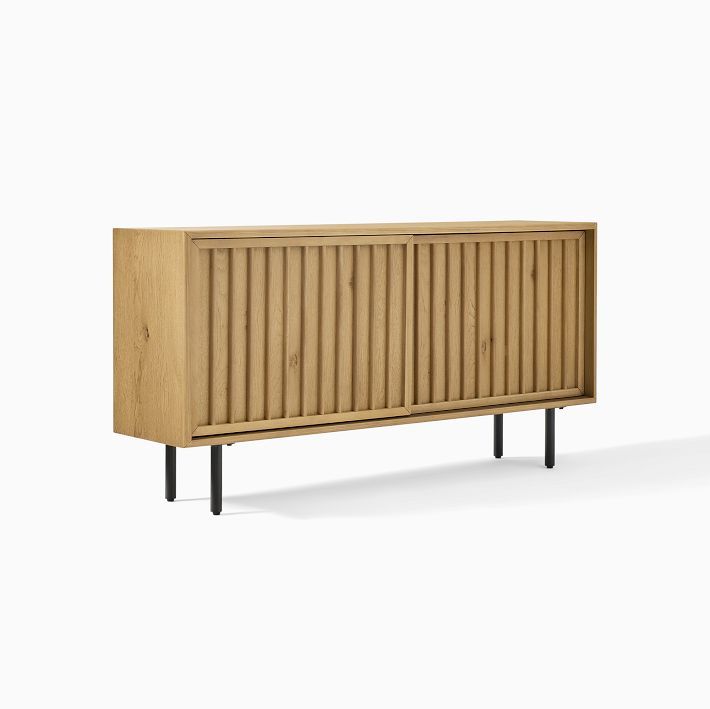 Slatted Shallow Media Console (48") | West Elm (US)