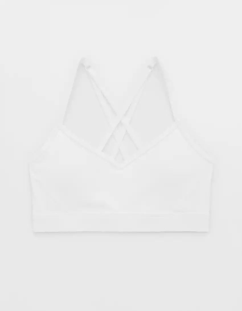 OFFLINE By Aerie Goals Rib Strappy Back Sports Bra | Aerie