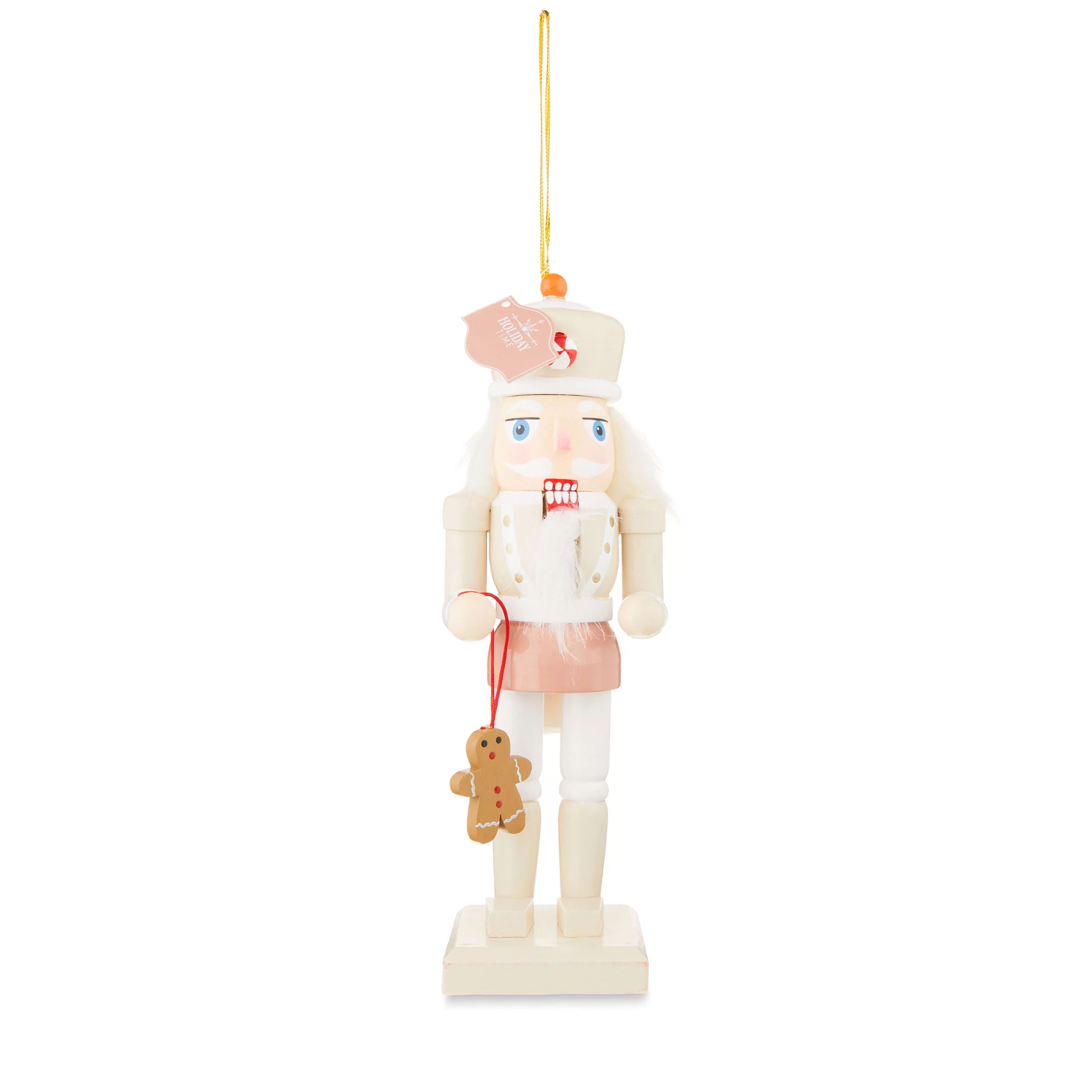 8 in Tall Jumbo White Nutcracker Ornament, Blushful Theme, White & Pink Color, 0.143 kgs, by Holi... | Walmart (US)