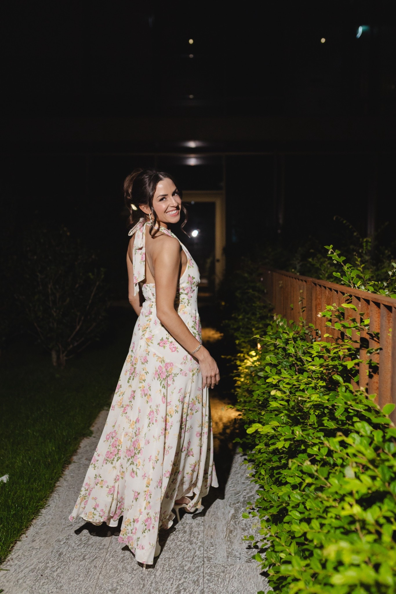 Outfit change during my welcome dinner the night before my wedding! Wearing XXS - back in stock! 

Floral midi dress, halter neck dress, reformation, bride outfit, bridal outfits 

#LTKWedding