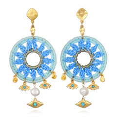 Kira Evil Eye Earrings | Sequin