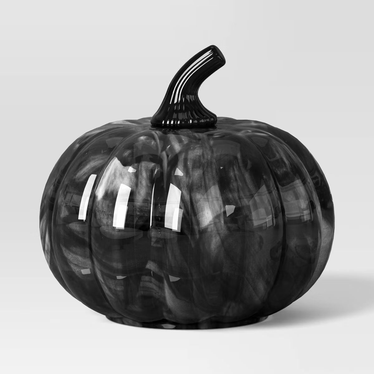 Small Round Smoky Glass Pumpkin Figurine - Threshold™ | Target