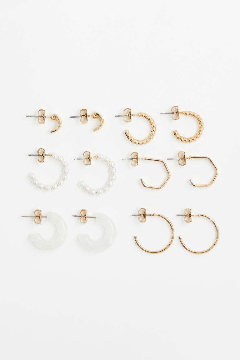 6 Pairs Hoop Earrings | H&M (US + CA)