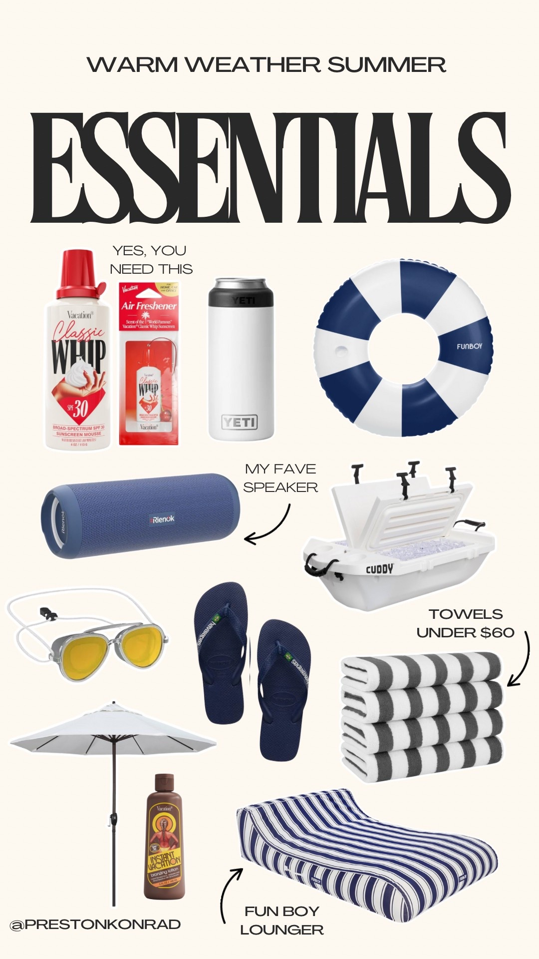 My summer must haves 

#LTKSeasonal #LTKStyleTip