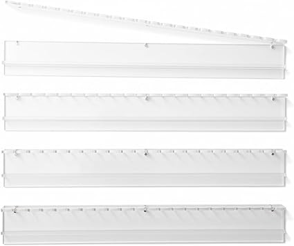Scallop Mahjong Rack with Magnetic Pushers, Clear Acrylic, 20 Inch Length, 4 per Set, Fits Standa... | Amazon (US)