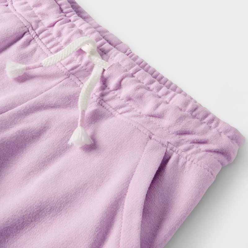 Toddler Girls' Knit Pull-On Shorts - Cat & Jack™ Light Purple 12M | Target