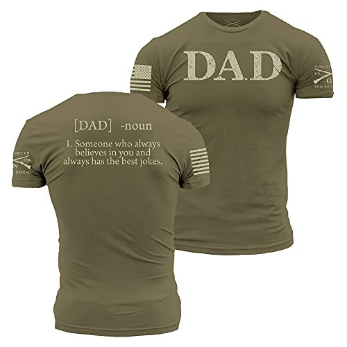 Grunt Style Dad Defined Men's T-Shirt (Military Green, XX-Large) | Amazon (US)