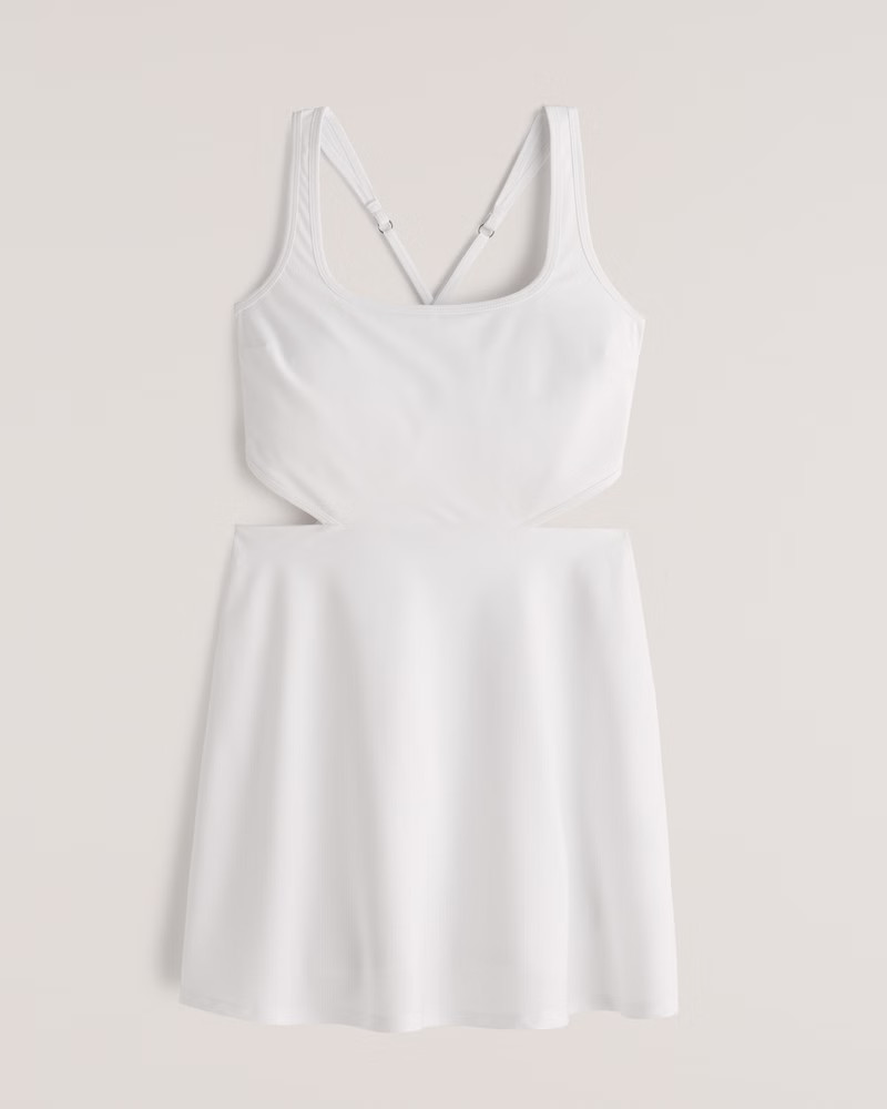Women's Side Cutout Traveler Mini Dress | Women's Dresses & Jumpsuits | Abercrombie.com | Abercrombie & Fitch (US)