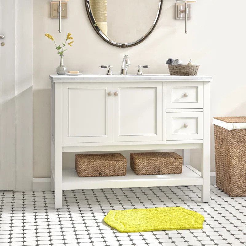 Hulme 42'' Single Bathroom Vanity with Marble Top | Wayfair North America