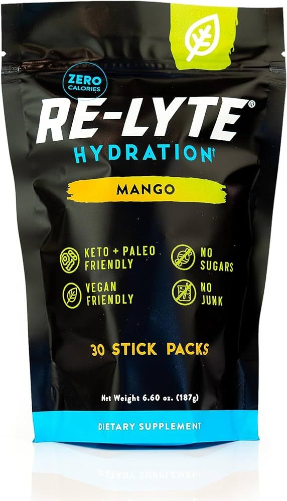REDMOND Re-Lyte Hydratio Electrolyte Drink Mix (Mango) 30 Stick Packs | Amazon (US)