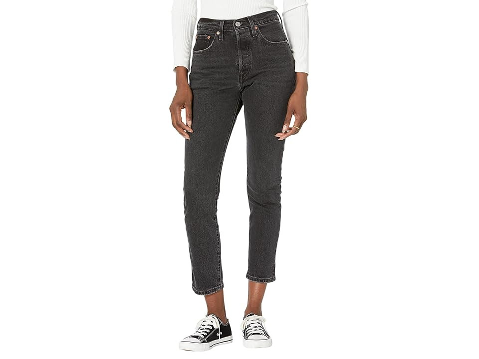 Levi's(r) Womens 501 Skinny Women's Jeans Black Worn In : 29 28, Cotton/Denim/Elastane | Zappos