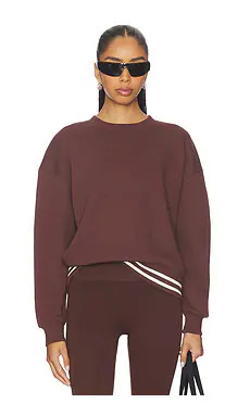 THE UPSIDE Toluca Lisel Crew Neck Sweater in Brown from Revolve.com | Revolve Clothing (Global)