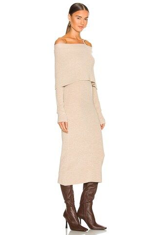 ELLIATT X REVOLVE Tinsley Knit Dress in Beige from Revolve.com | Revolve Clothing (Global)