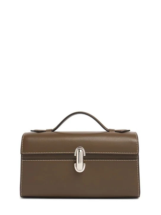 Symmetry smooth leather pochette | Luisaviaroma