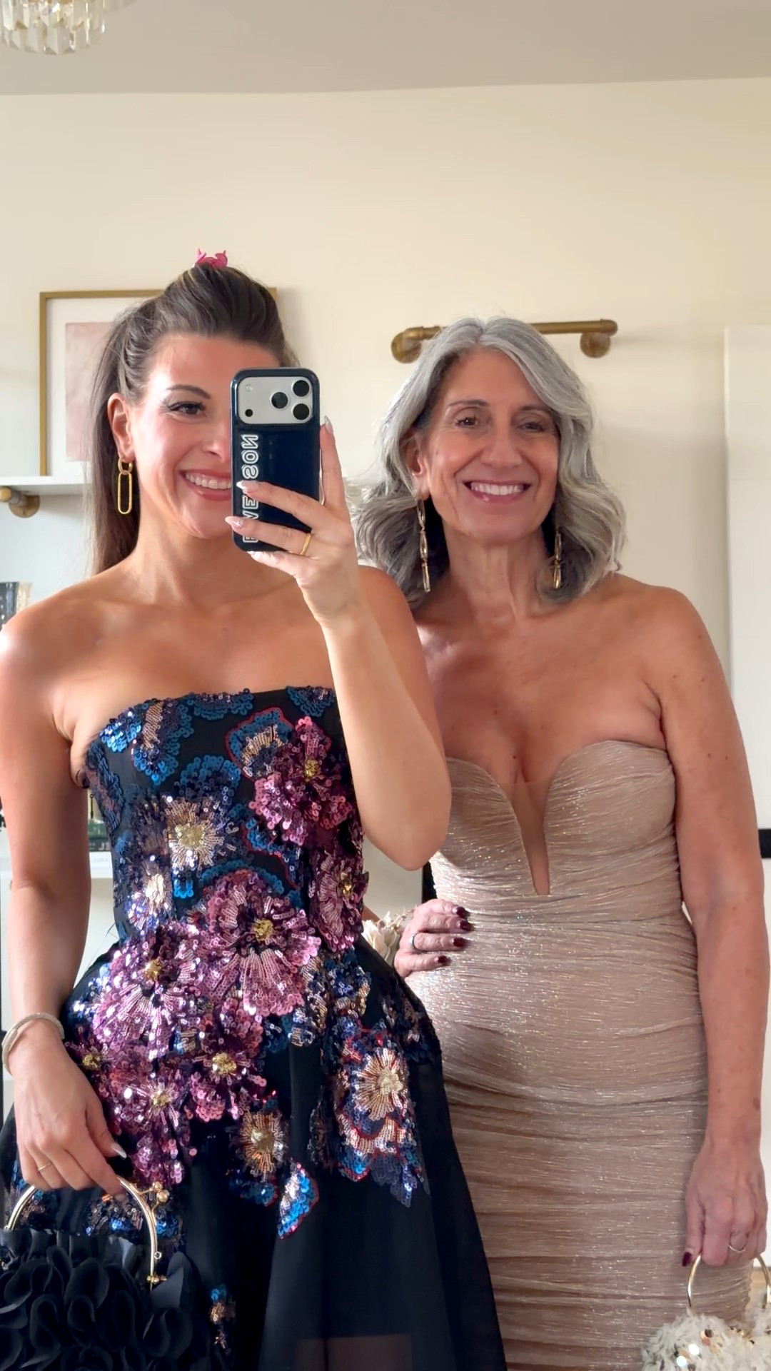 Mom and me wedding guest and spring event dresses! Black sequin floral midi and gold fitted maxi

Vici code: emerson30

Mom wears medium/6
Always size down one in helsi dresses

Wedding guest
Formal event
Black tie
Mother of the bride
Floral
Tulle
Sequin
Spring event
Special occasion

#LTKWedding #LTKSeasonal #LTKootd